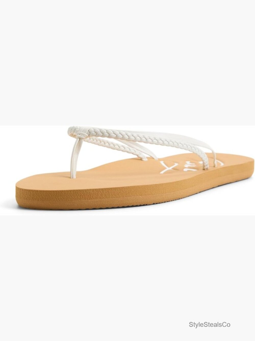 Braid Knot Flip Flop Sandals Comfortable Flat Thong Beach Sandals Faux Leather - Picture 1 of 6